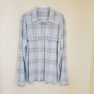 Faherty Light Gray and White Legend Sweater - Men’s XXL